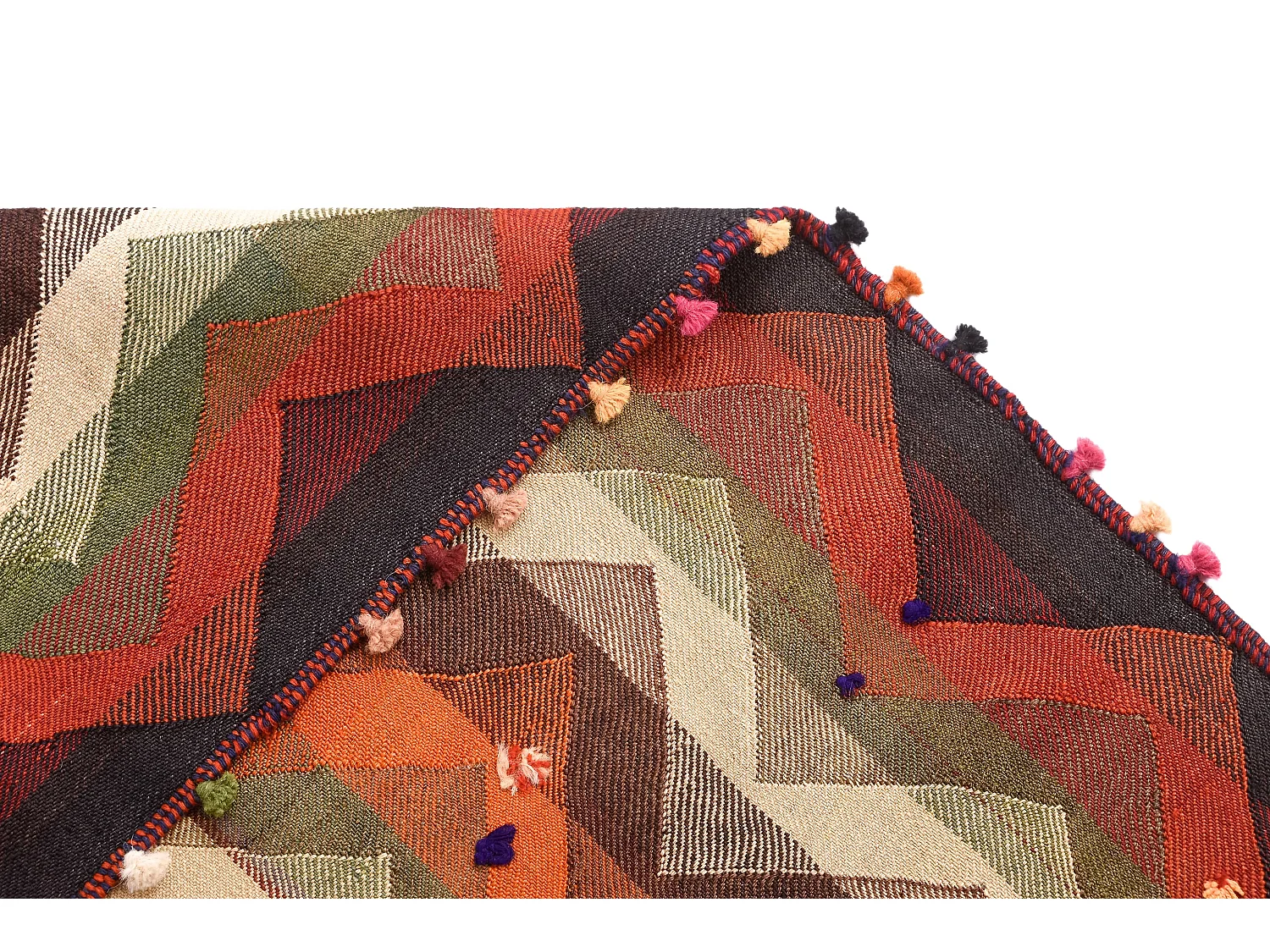 Wollteppich 141x271 Orange Jajim