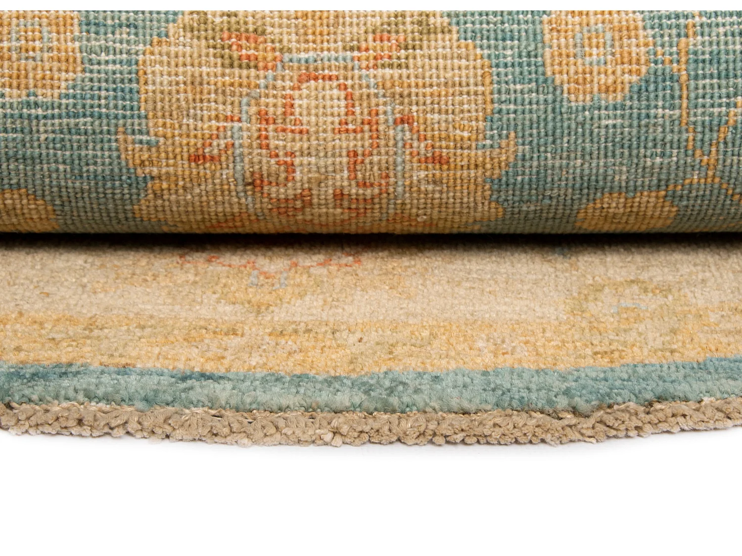 Tapis de laine 146x150 beige Kaizar