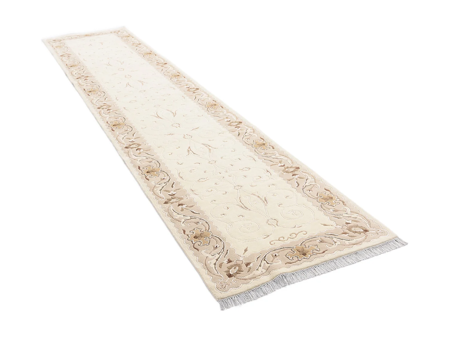 Tappeto per corridoio in lana 89x404 beige Darya