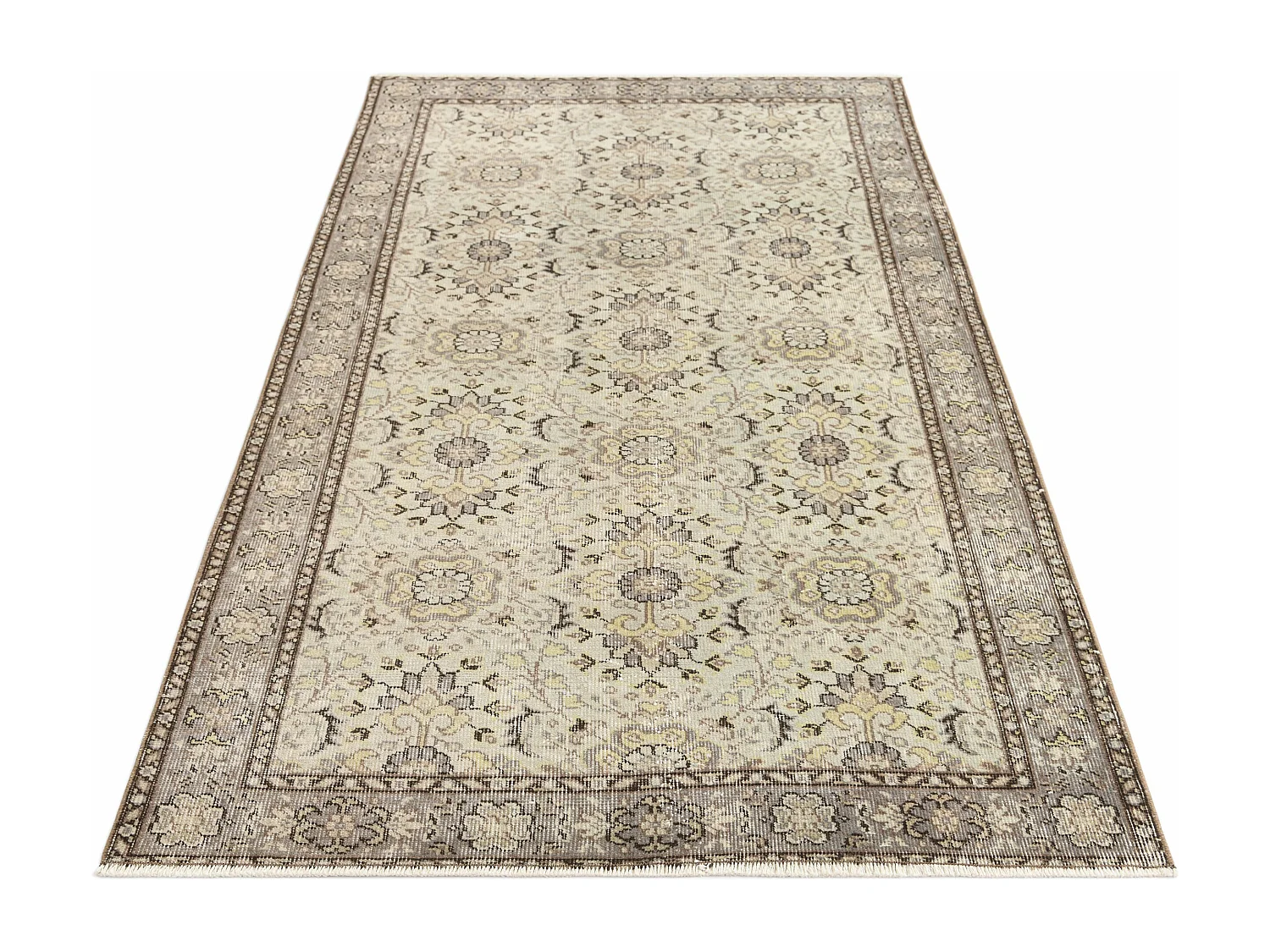 Tapis de laine 114x208 brun Ultra Vintage