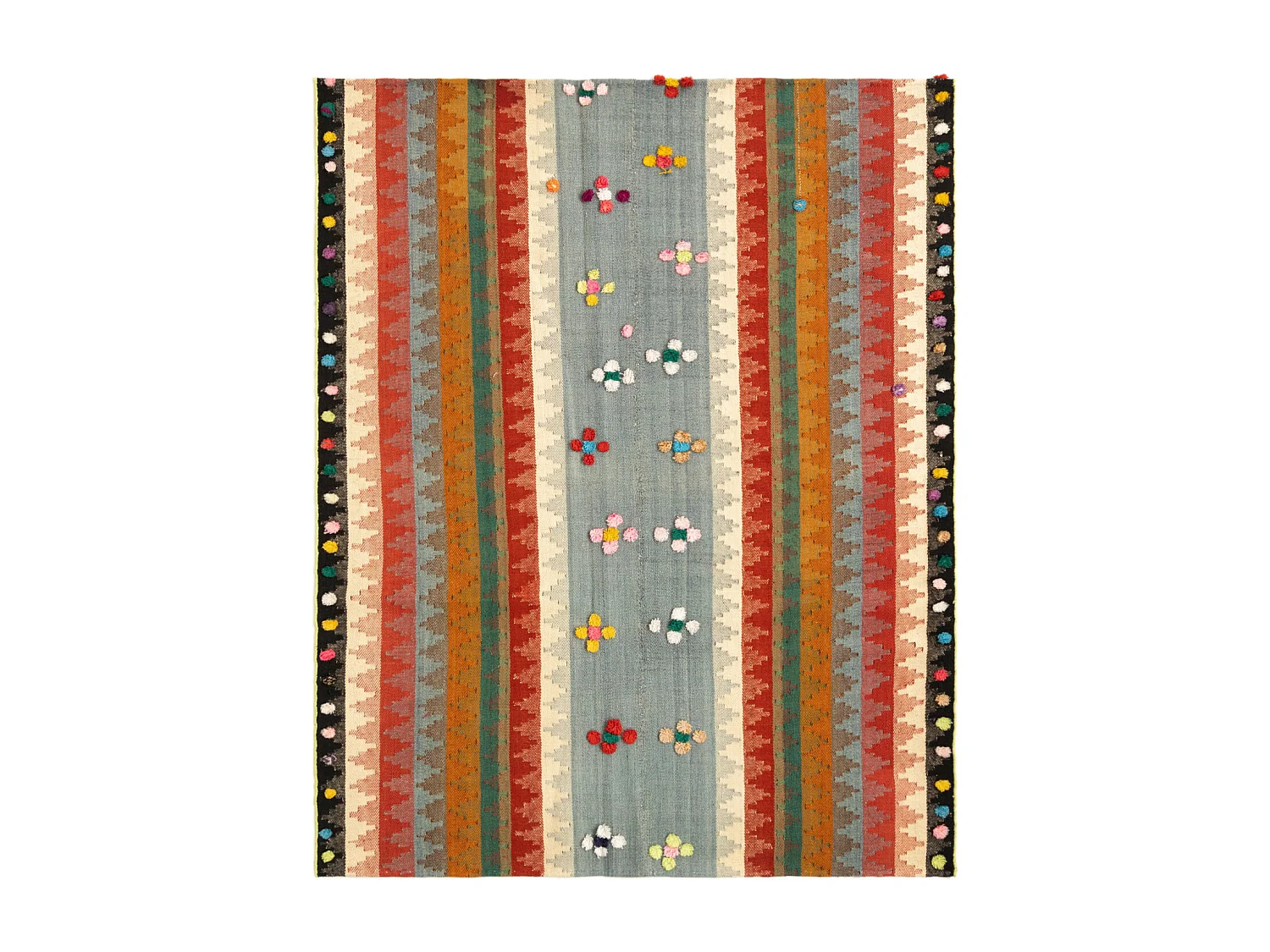 Tappeto in lana 137x175 multicolore Jajim