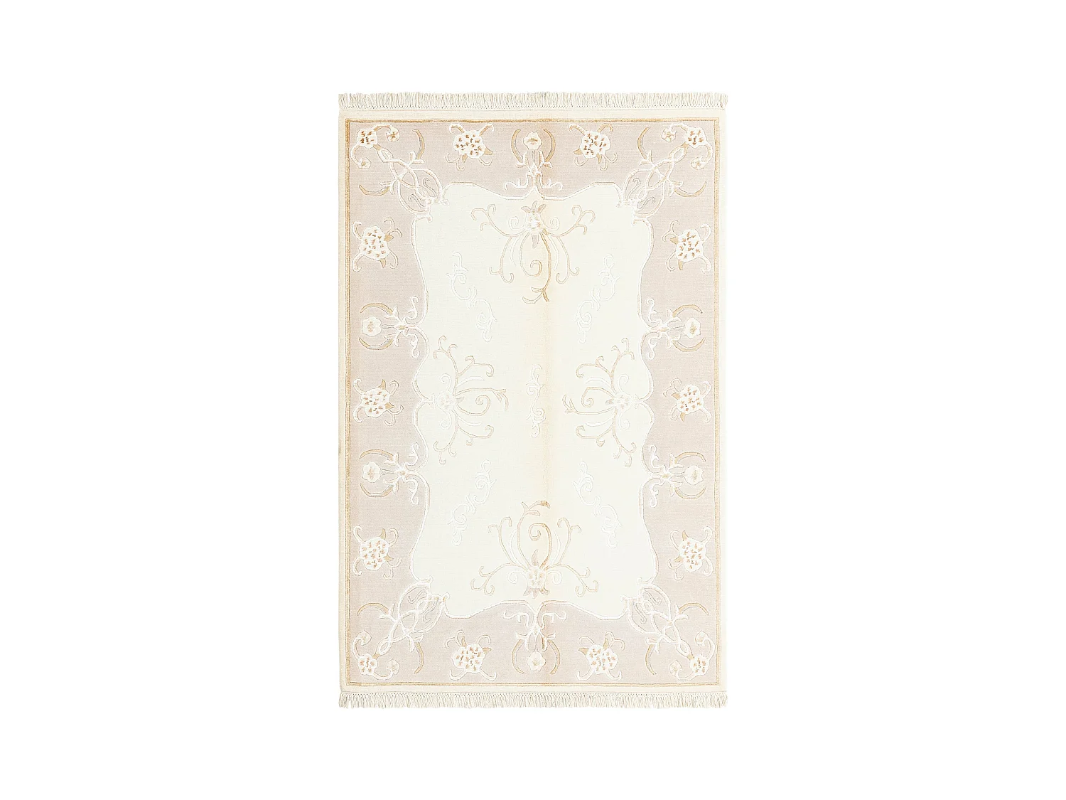 Tapis de laine 119x183 beige Darya