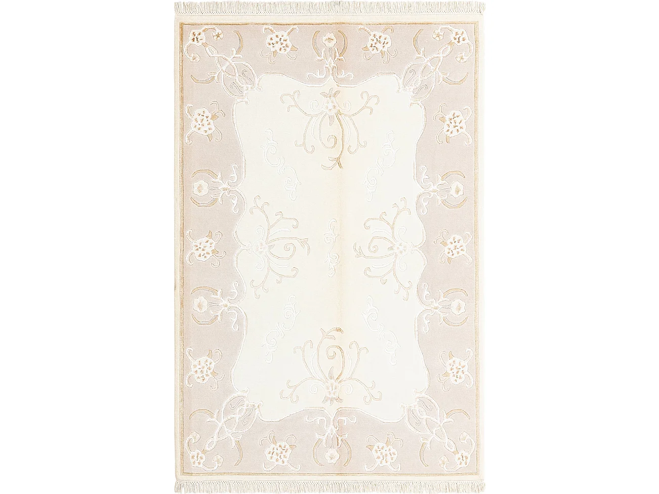 Tapis de laine 119x183 beige Darya