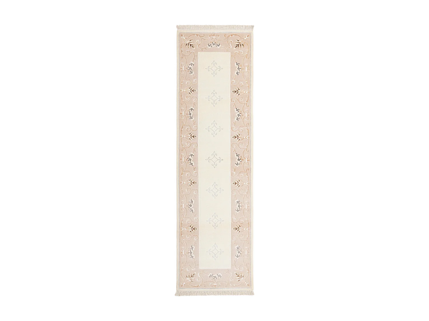 Tapis de couloir en laine 86x264 beige Darya