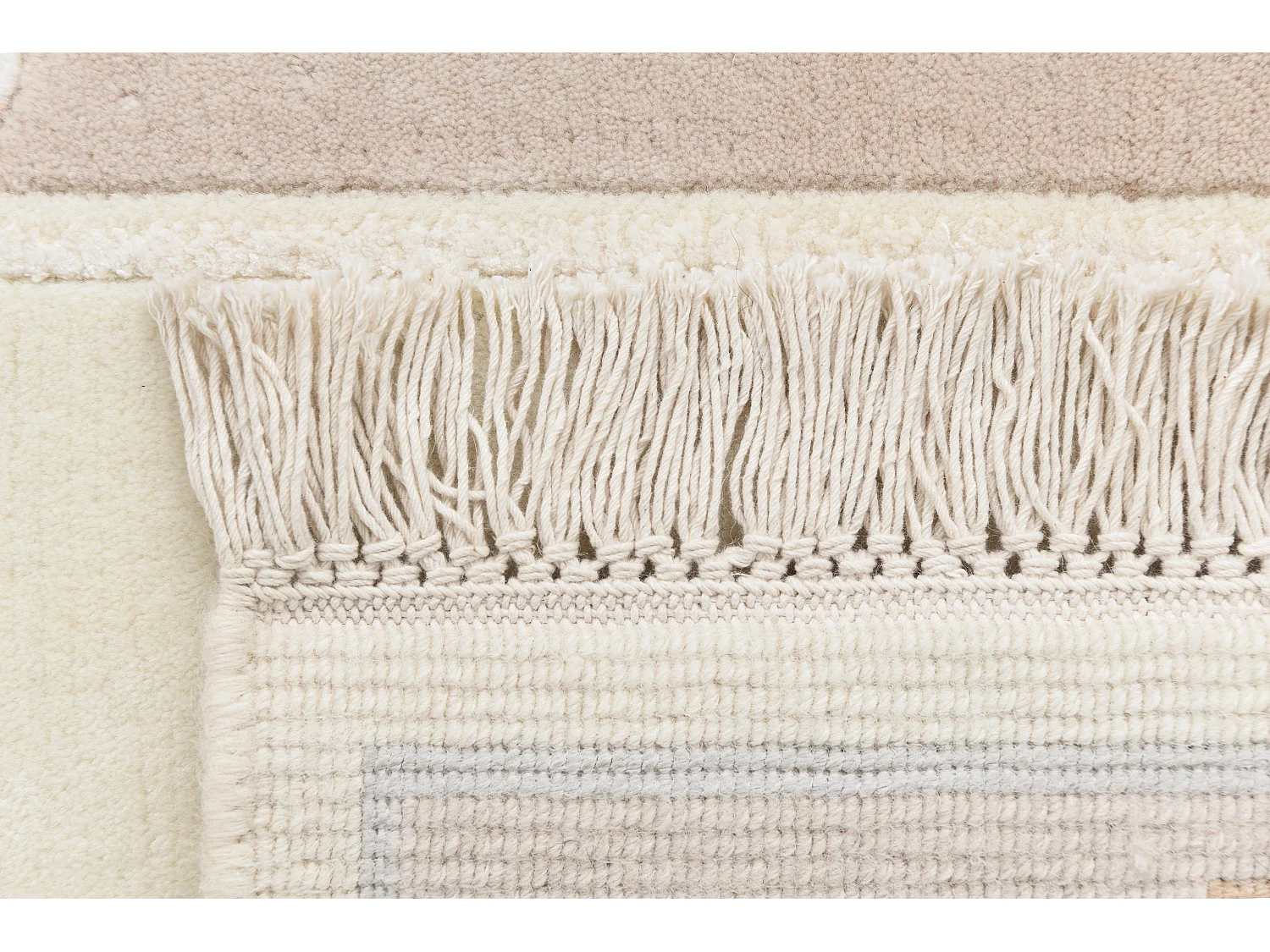 Tapis de couloir en laine 86x264 beige Darya