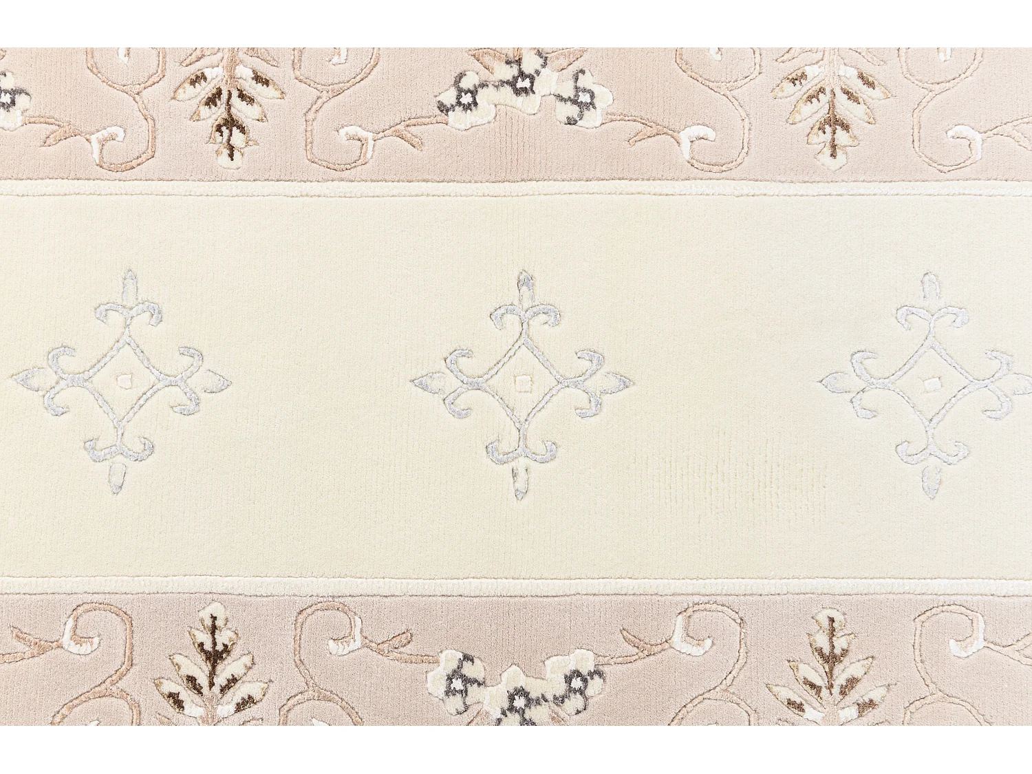 Tapis de couloir en laine 86x264 beige Darya