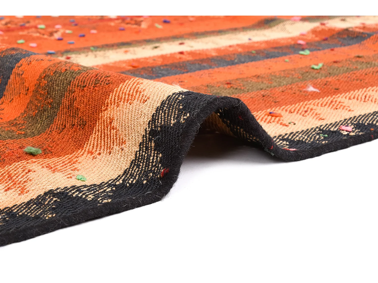 Tapis de laine 146x210 orange Jajim