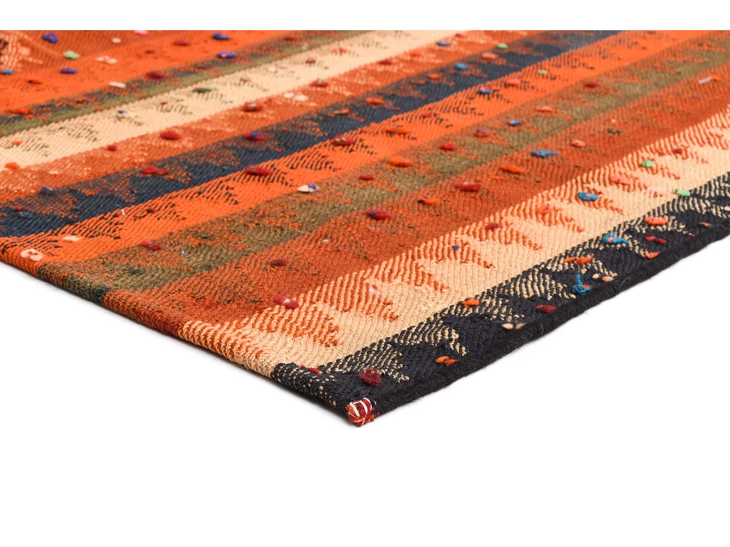 Tapis de laine 146x210 orange Jajim