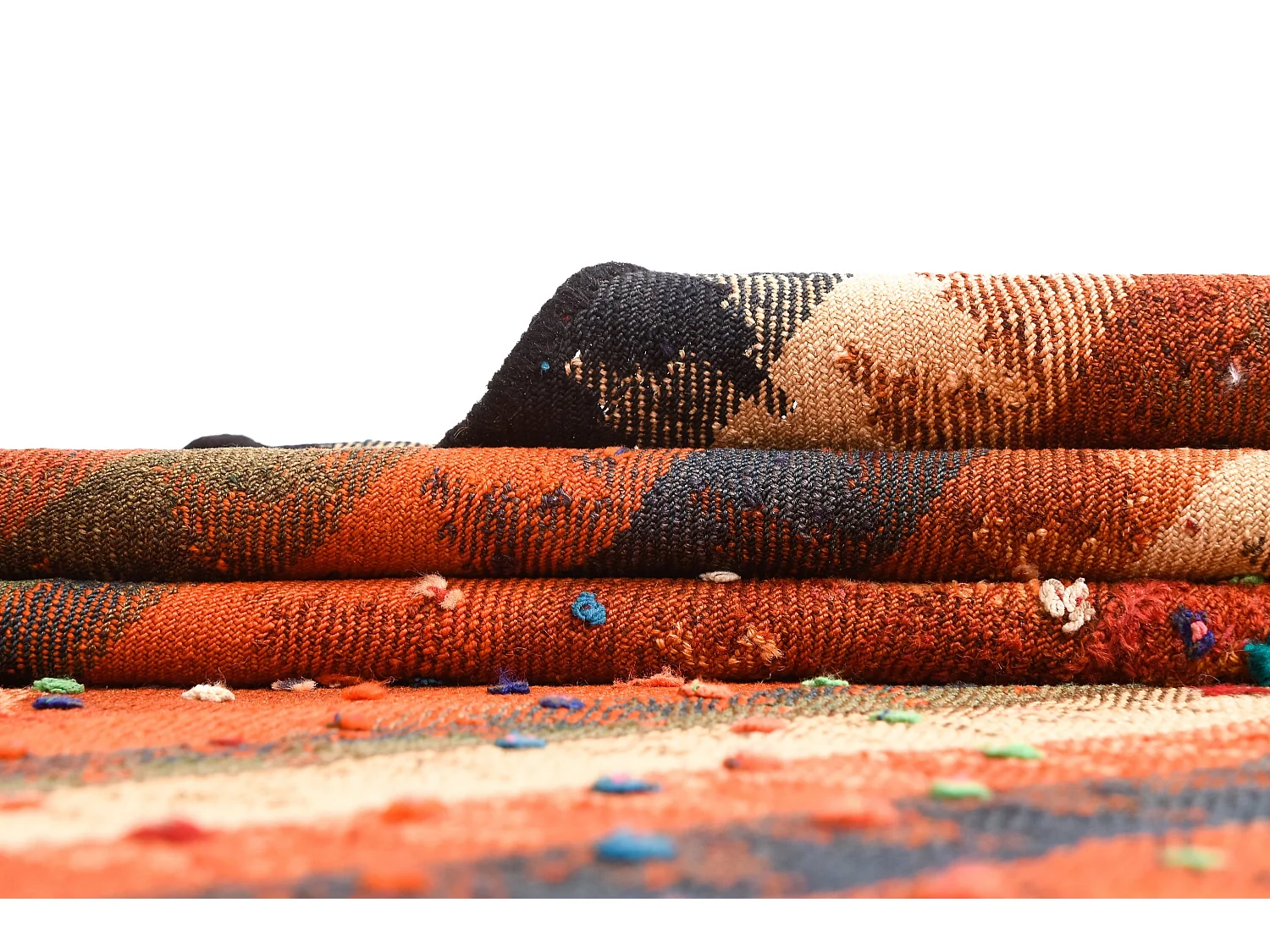 Tapis de laine 146x210 orange Jajim