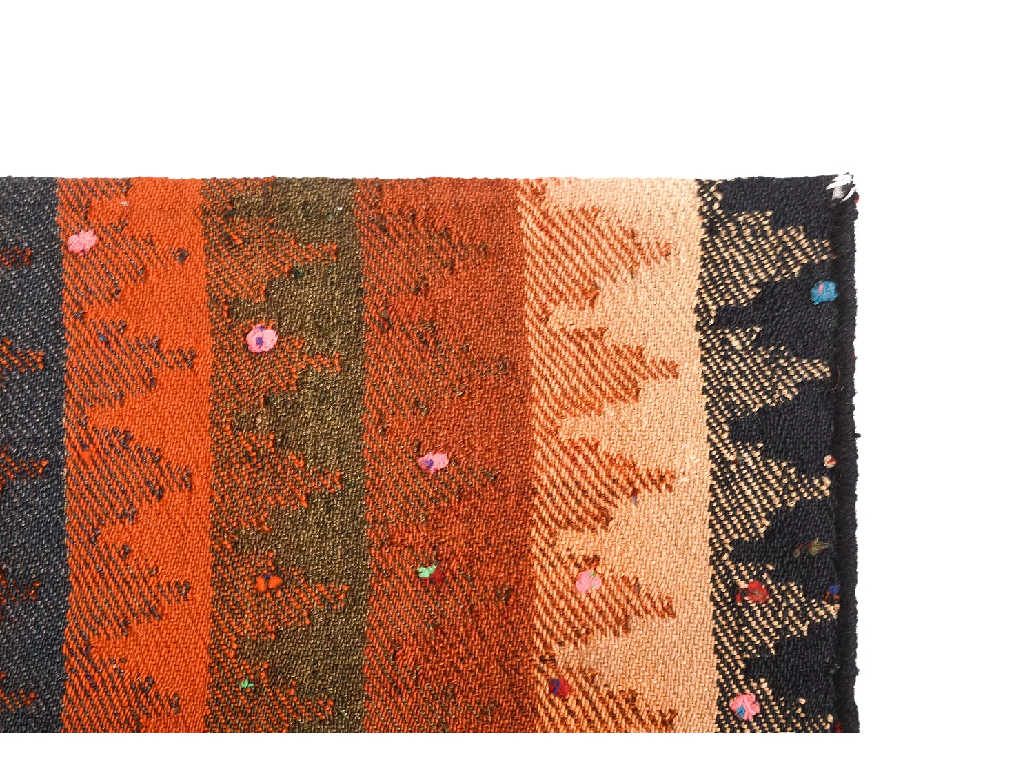 Tapis de laine 146x210 orange Jajim