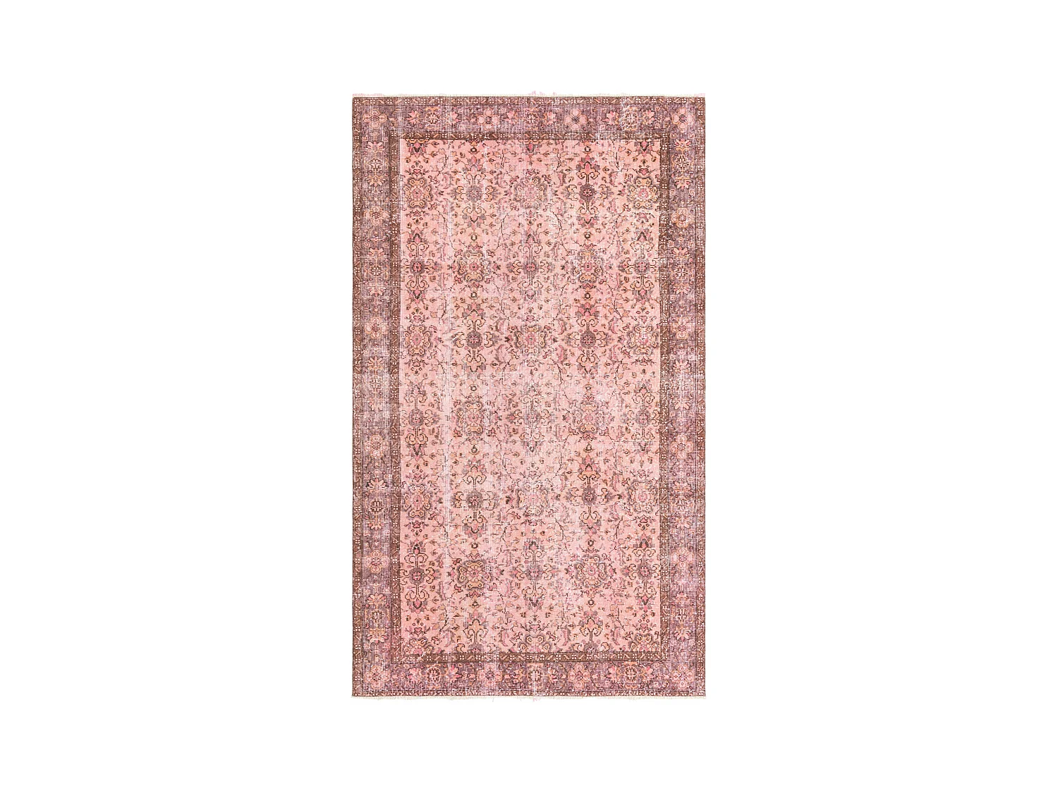 Tapis de laine 160x277 rose Ultra Vintage