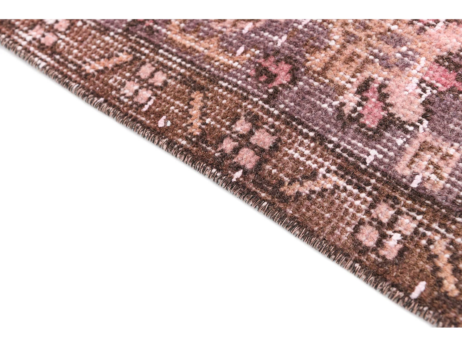 Tapis de laine 160x277 rose Ultra Vintage