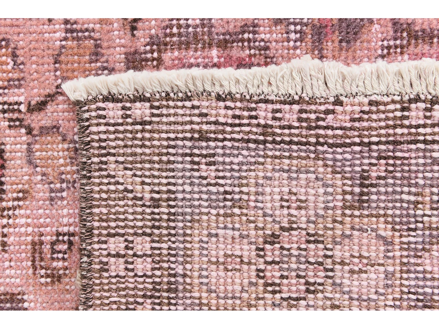 Tapis de laine 160x277 rose Ultra Vintage