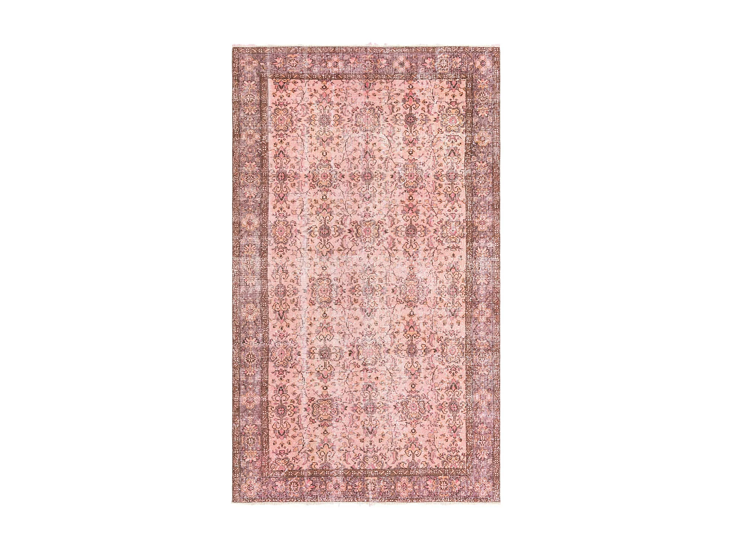 Tapis de laine 160x277 rose Ultra Vintage
