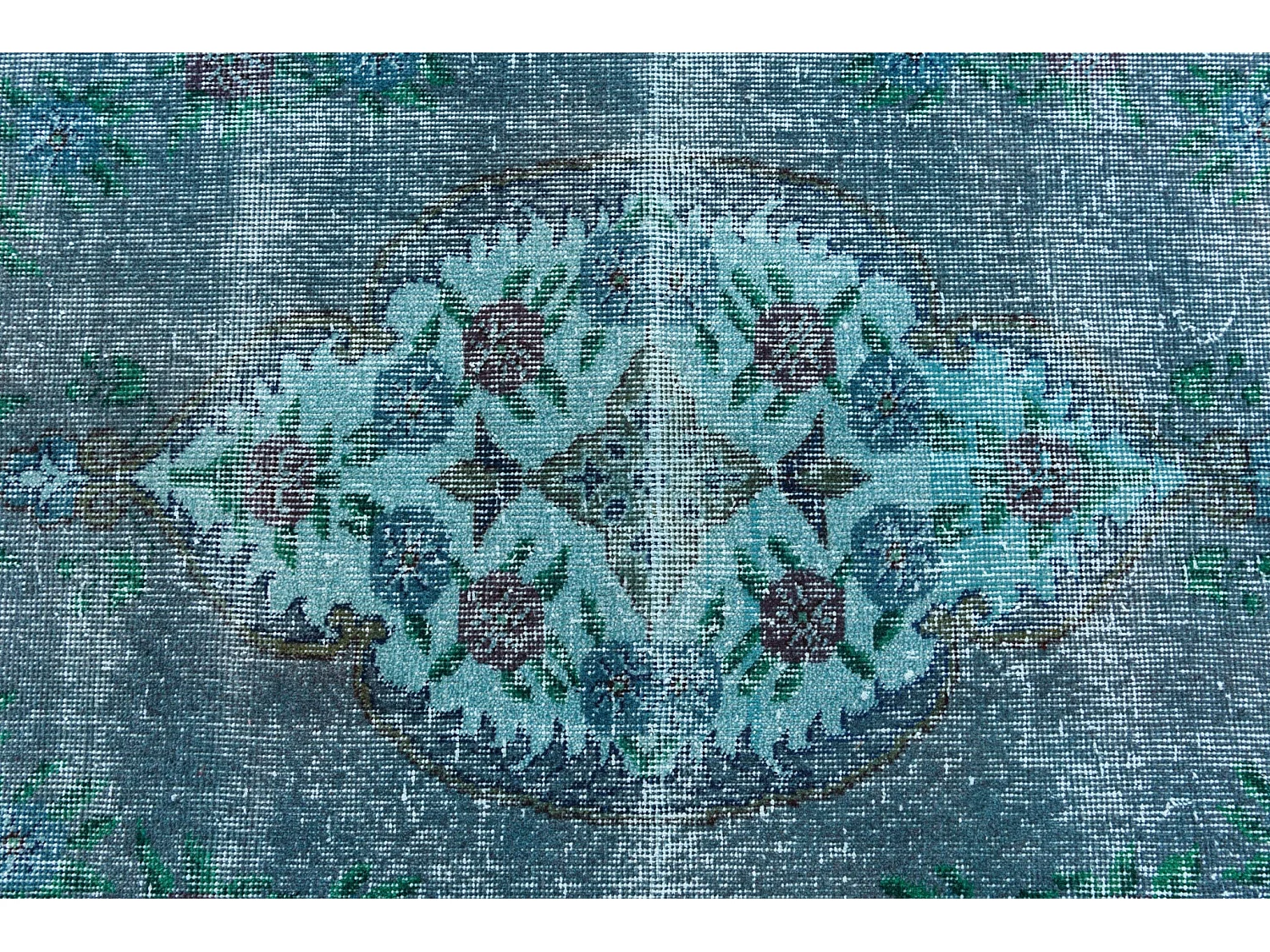 Wollteppich 135x241 Türkis Ultra Vintage