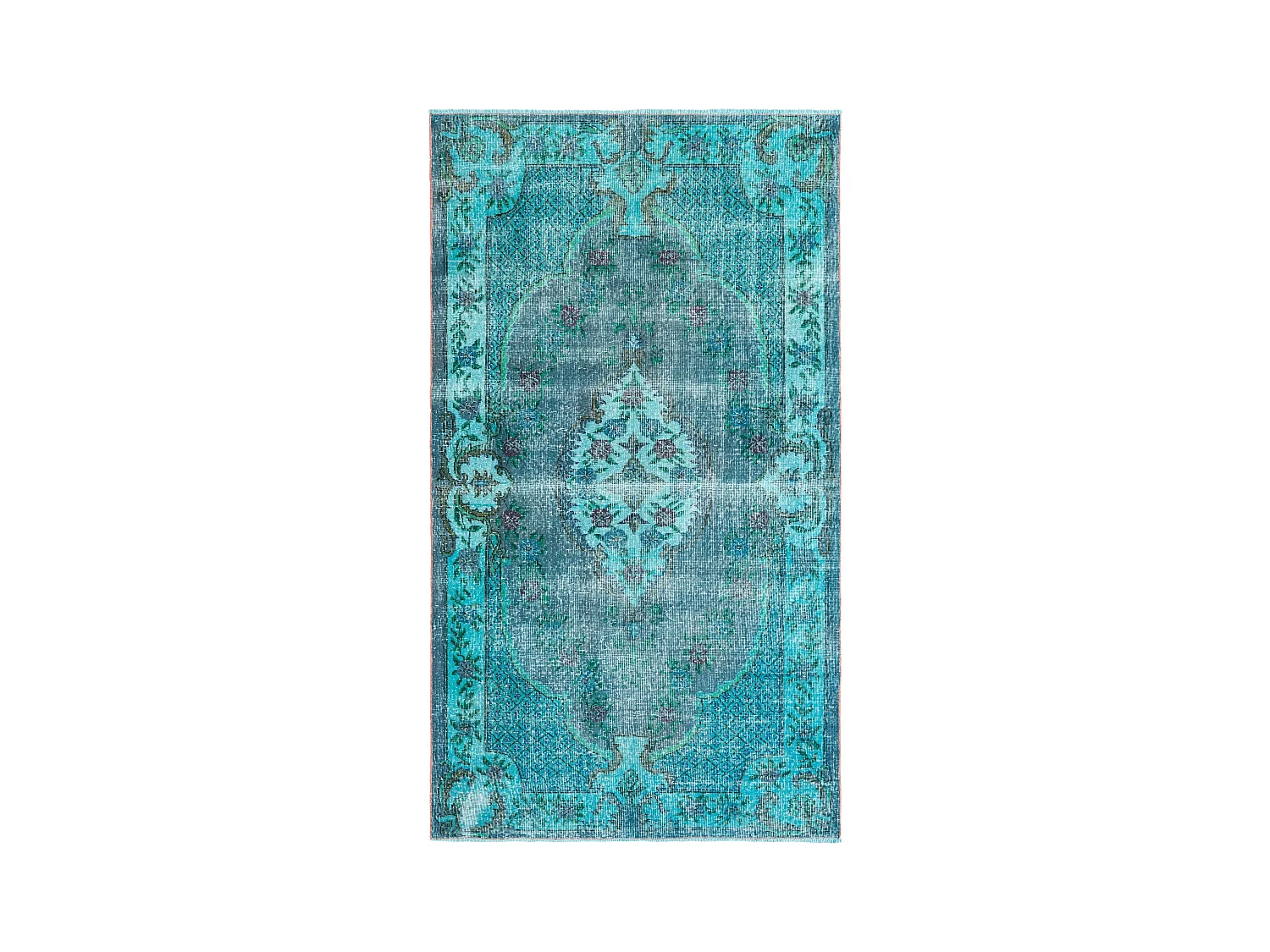 Tappeto in lana 135x241 turchese Ultra Vintage