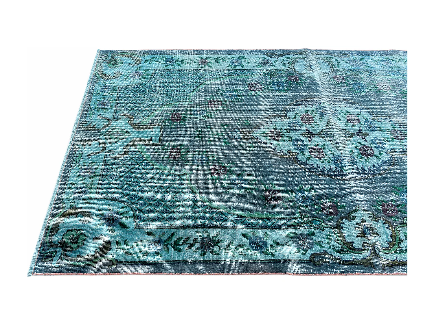 Tapis de laine 135x241 turquoise Ultra Vintage