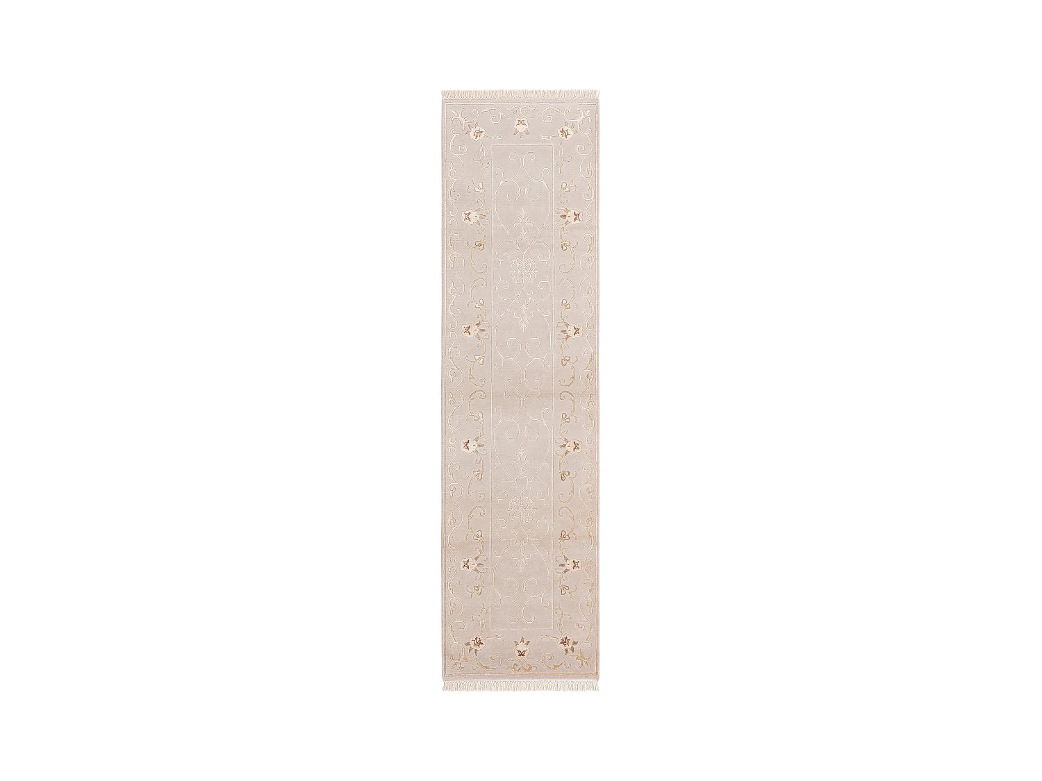 Tapis de couloir en laine 79x297 gris Darya