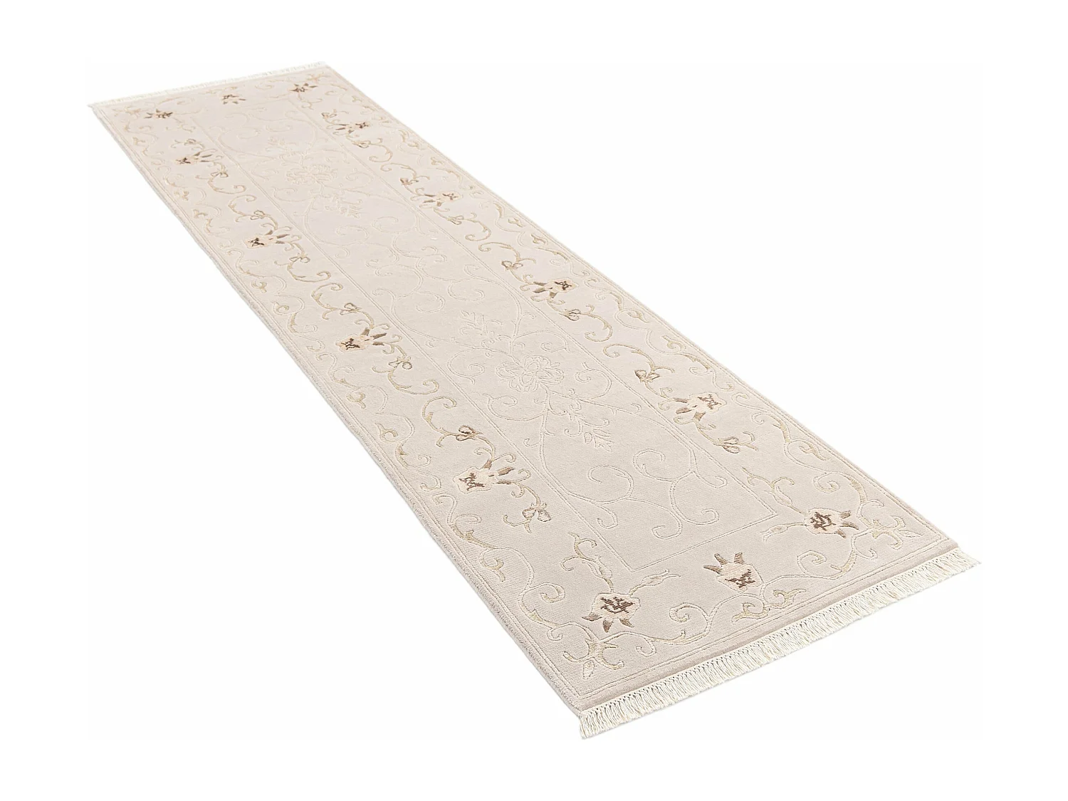 Tapis de couloir en laine 79x297 gris Darya