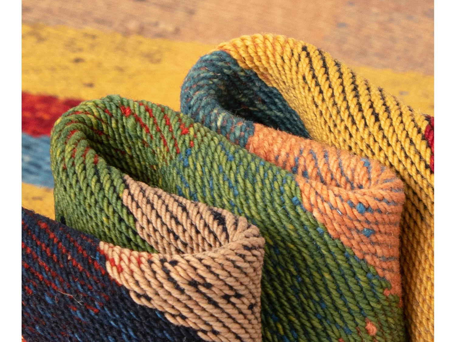 Wollteppich 153x223 Orange Jajim