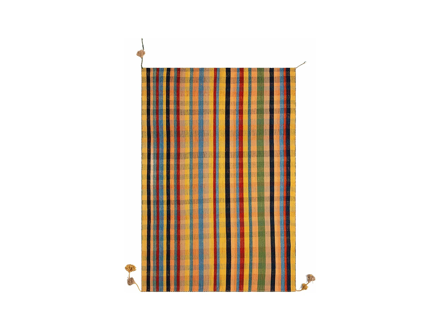 Tapis de laine 153x223 orange Jajim