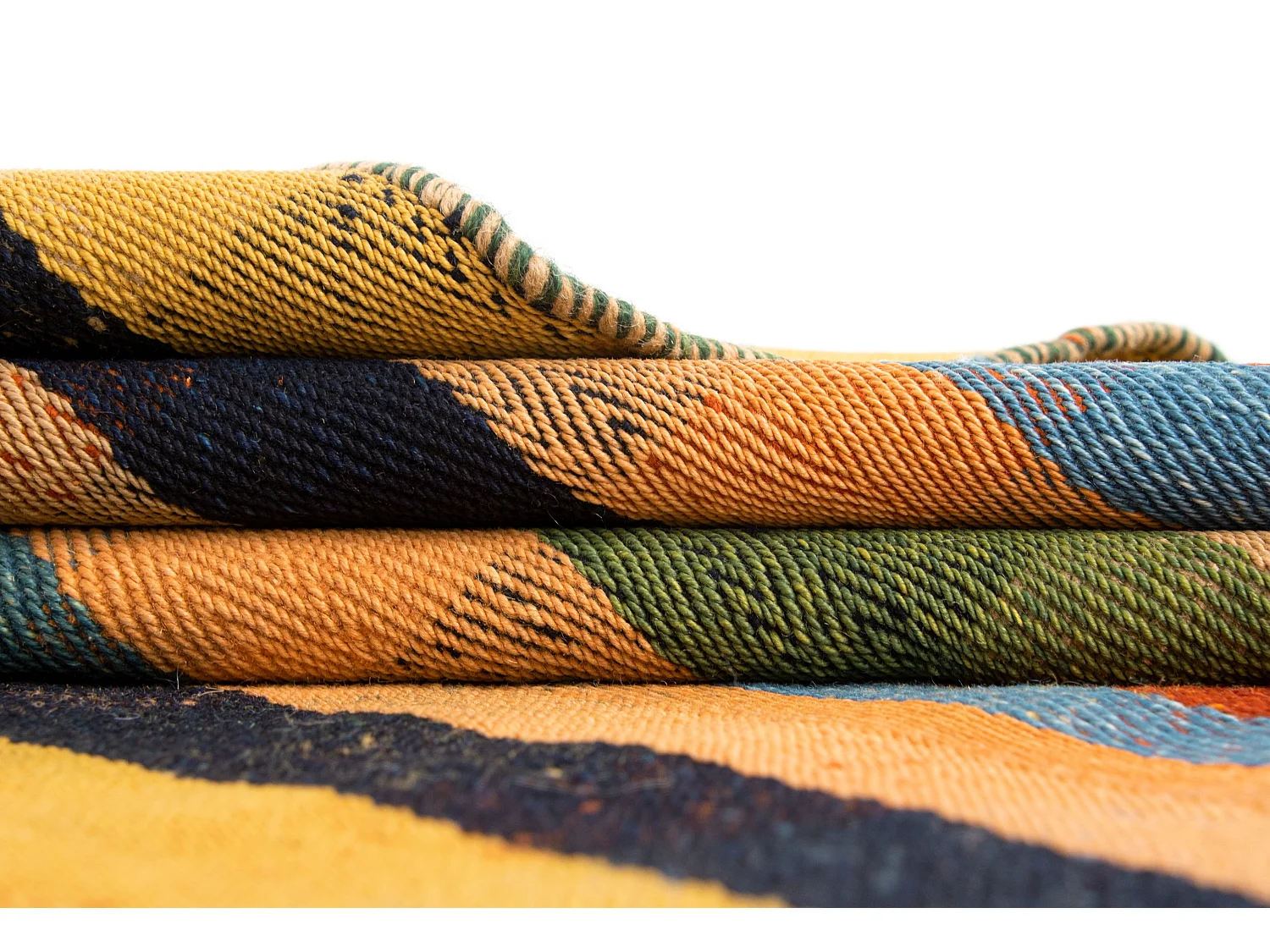 Tapis de laine 153x223 orange Jajim