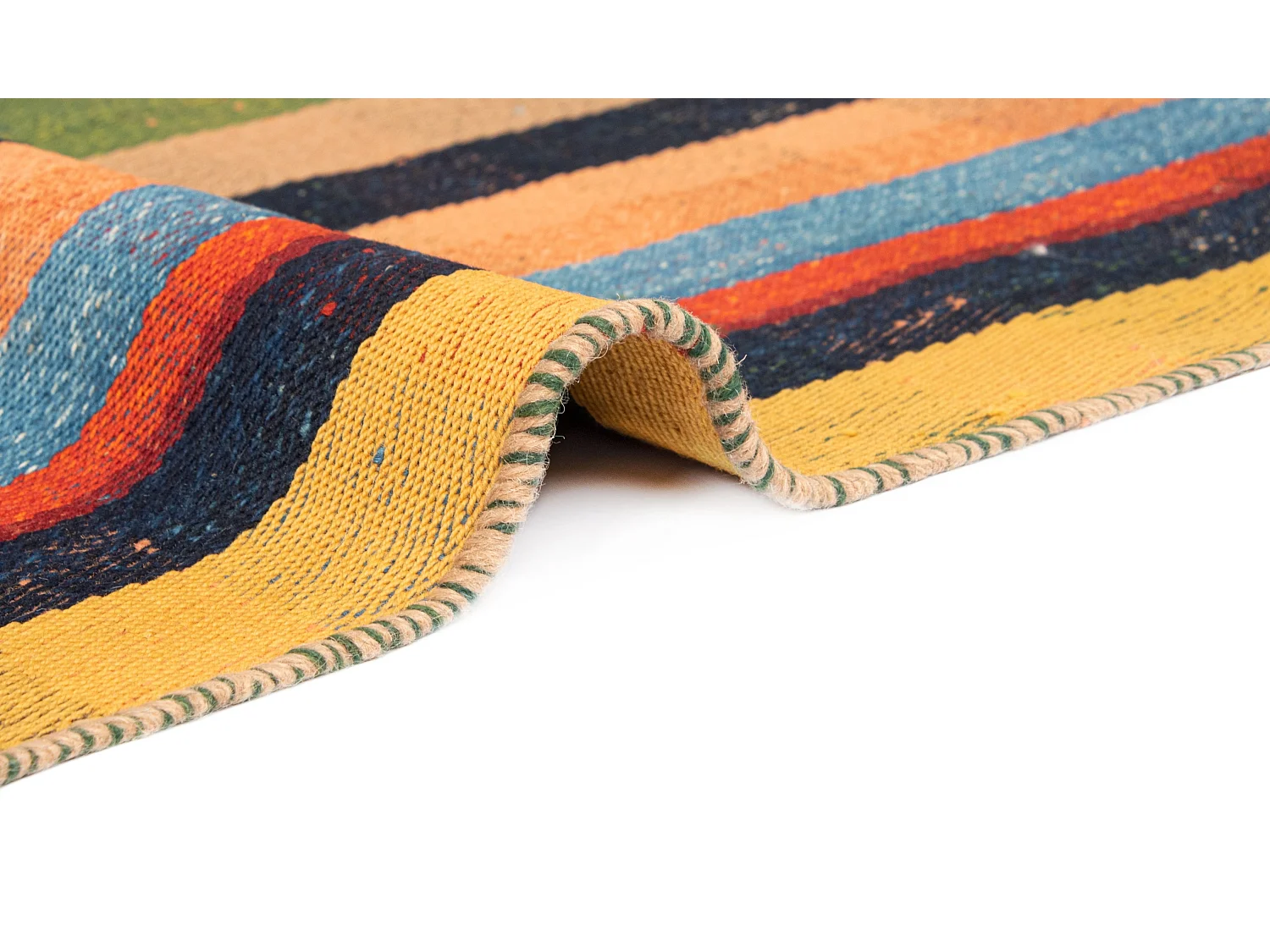 Tapis de laine 153x223 orange Jajim