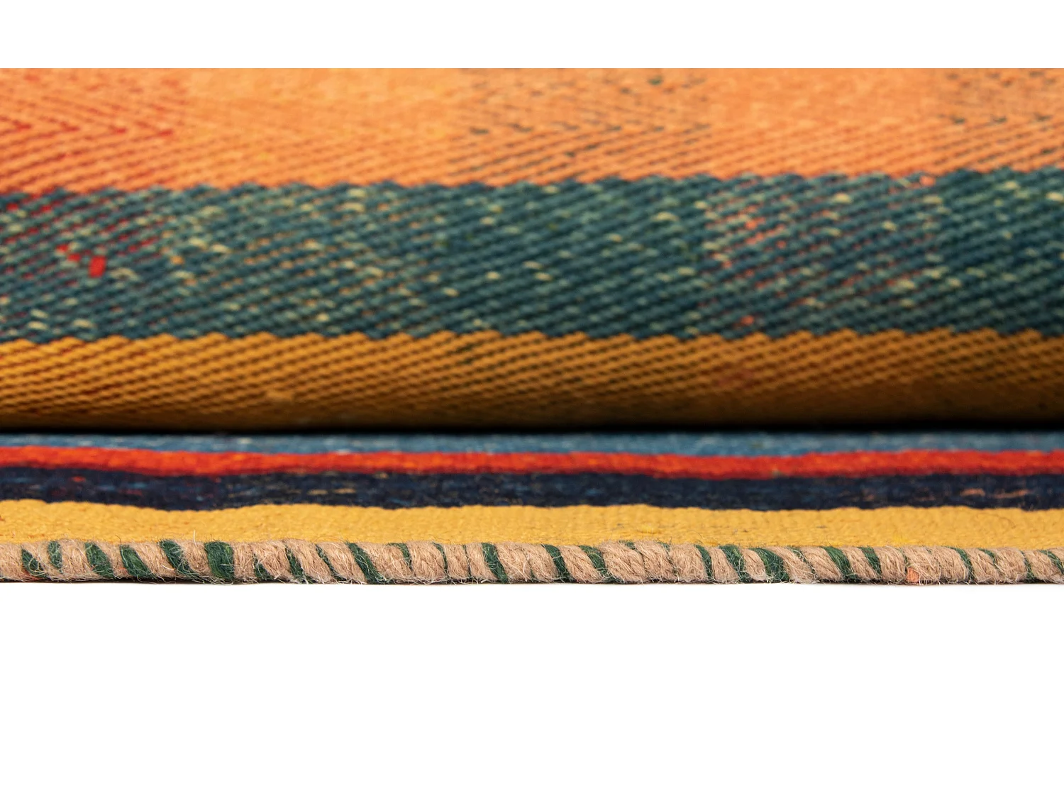 Tapis de laine 153x223 orange Jajim