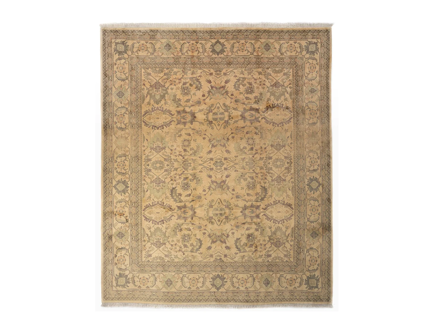 Wollteppich 255x304 Beige Tabriz
