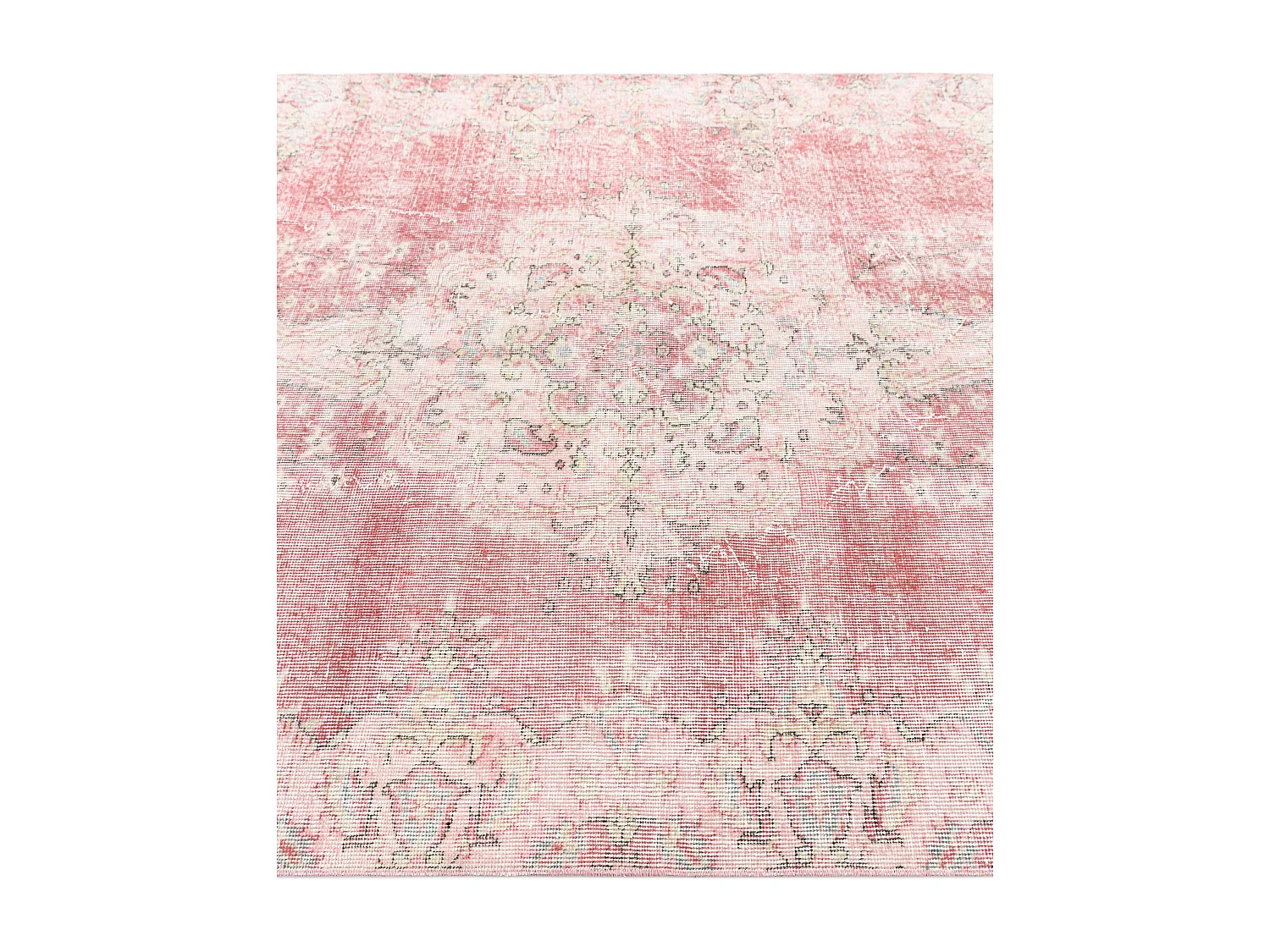 Tapis de laine 155x277 rose Ultra Vintage