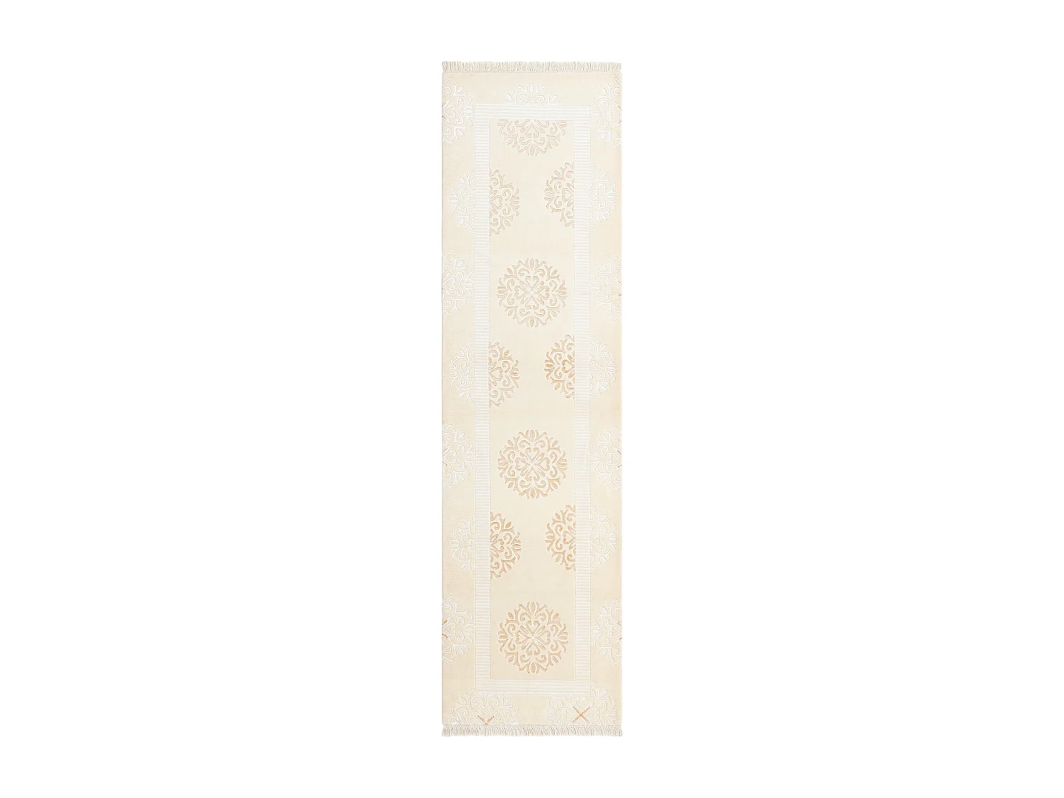 Tapis de couloir en laine 81x302 beige Darya