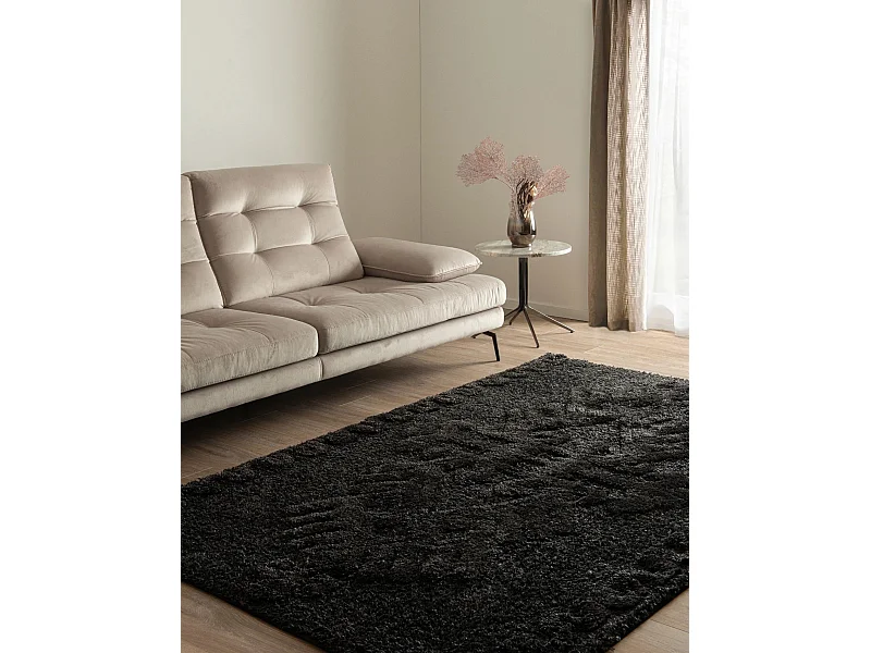 Hochflorteppich 125x185 Schwarz Thun Scutum