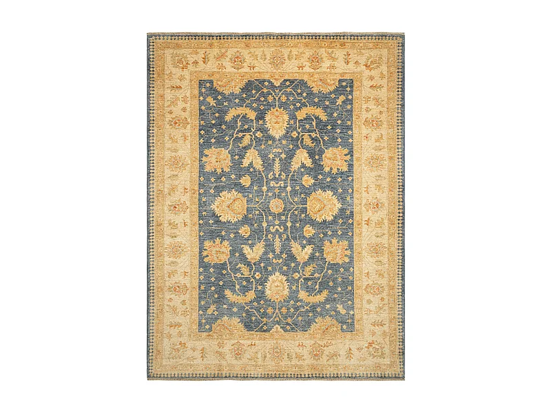 Wollteppich 178x240 Blau Kaizar