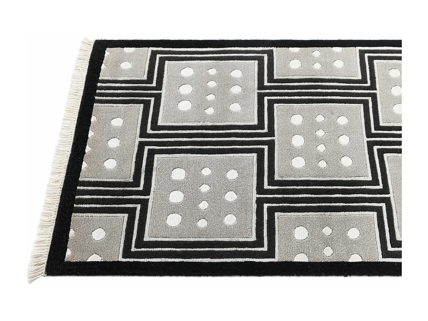 Loper-Woltapijt 203x79 Zwart Darya