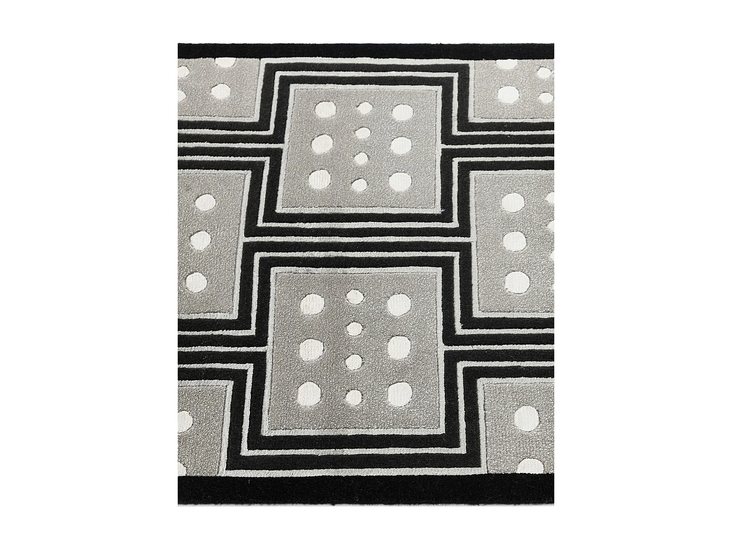 Loper-Woltapijt 203x79 Zwart Darya