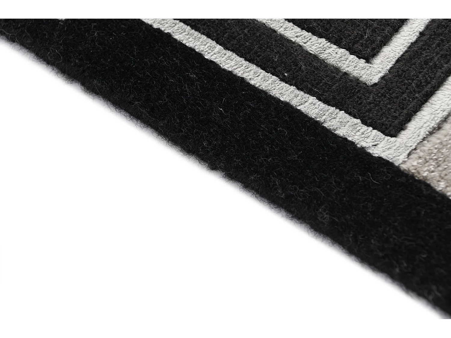 Loper-Woltapijt 203x79 Zwart Darya