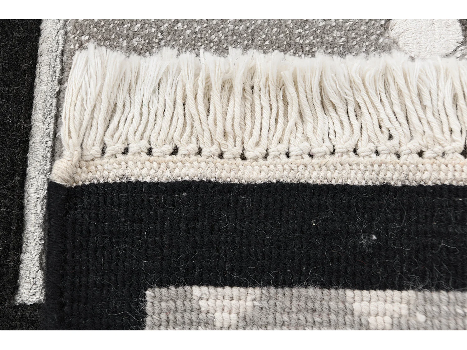 Loper-Woltapijt 203x79 Zwart Darya