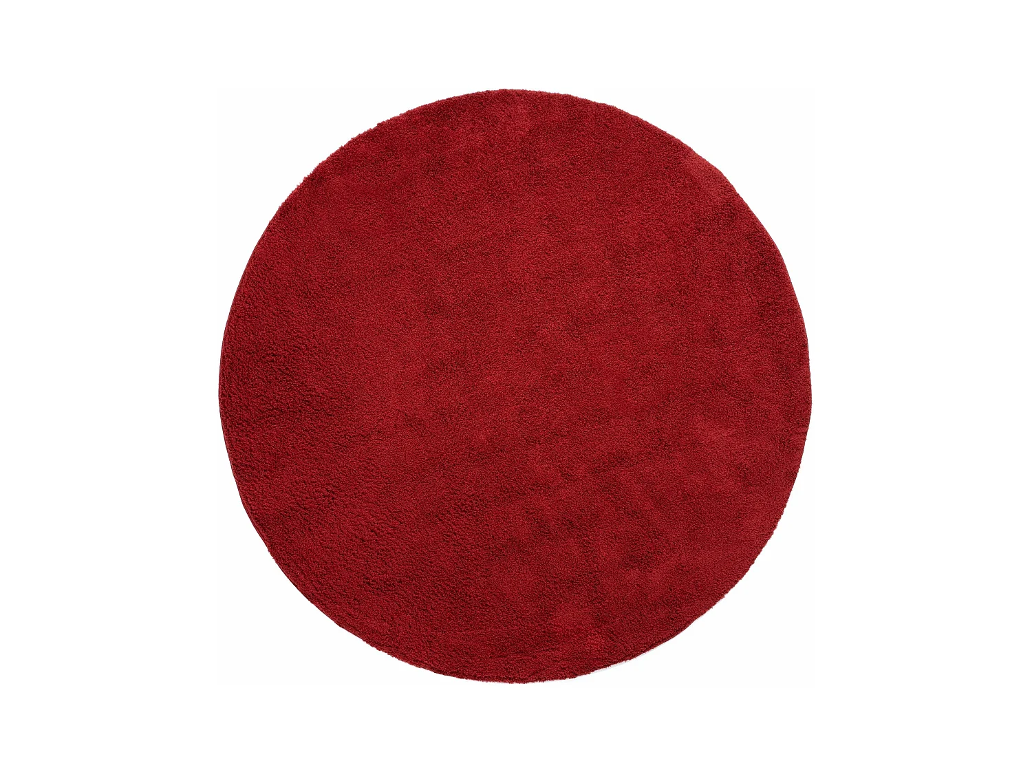 Tapis shaggy 185x185 rouge Luzern