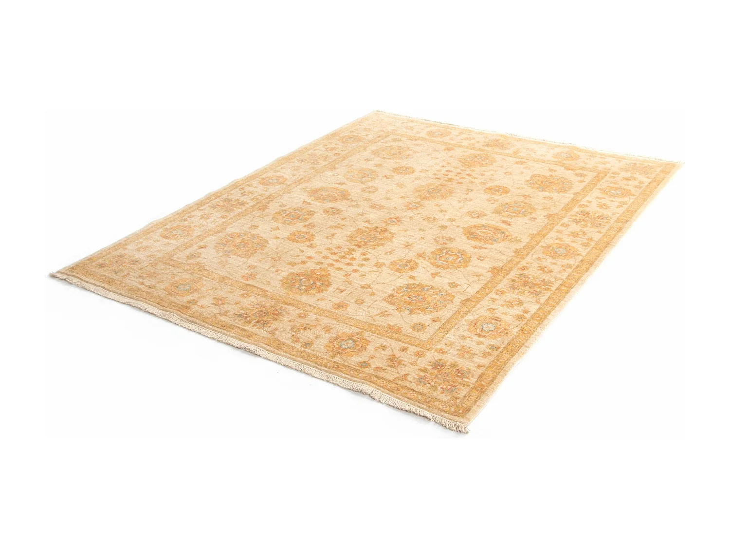 Wollteppich 158x195 Beige Kaizar