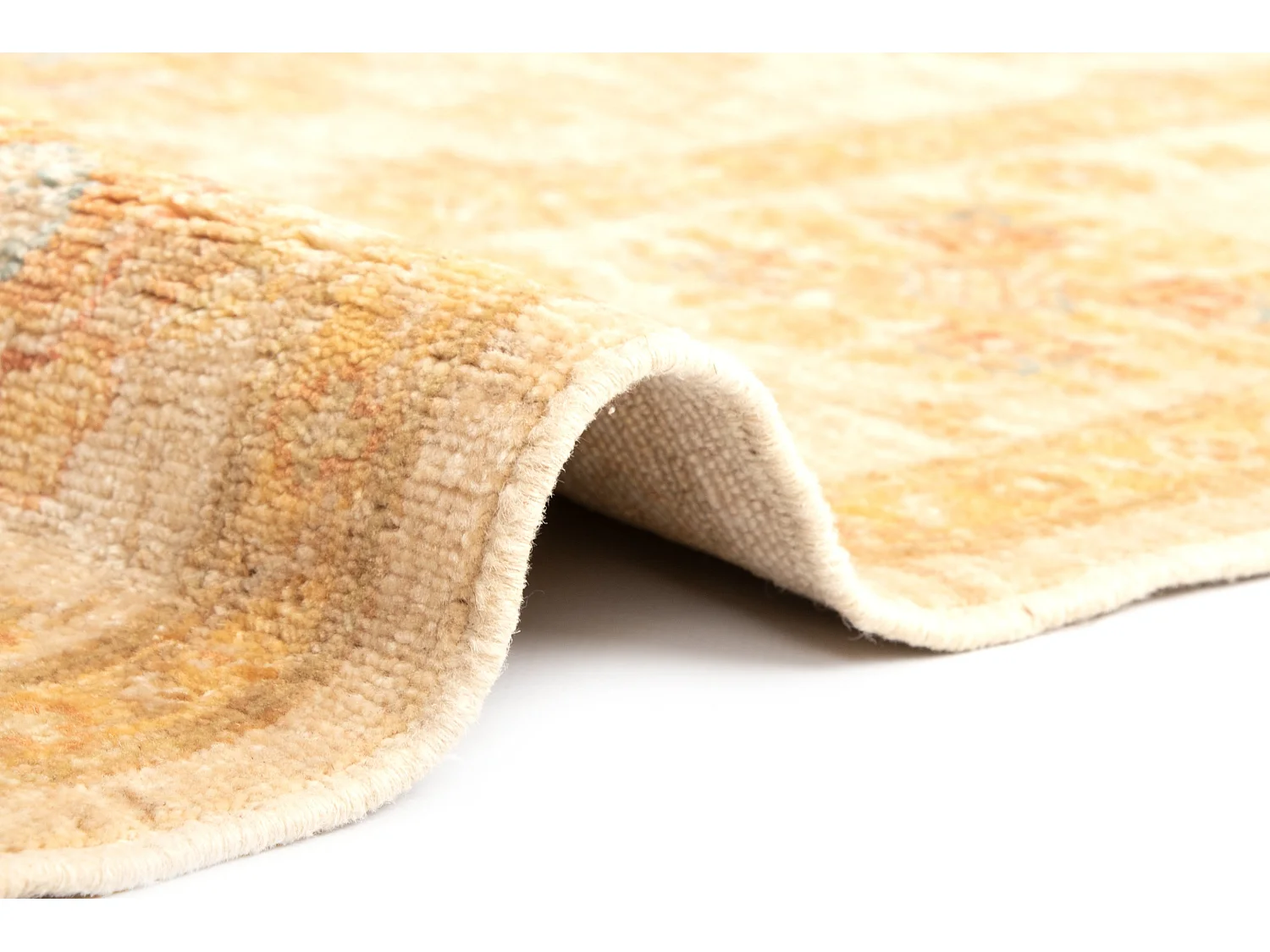 Wollteppich 158x195 Beige Kaizar