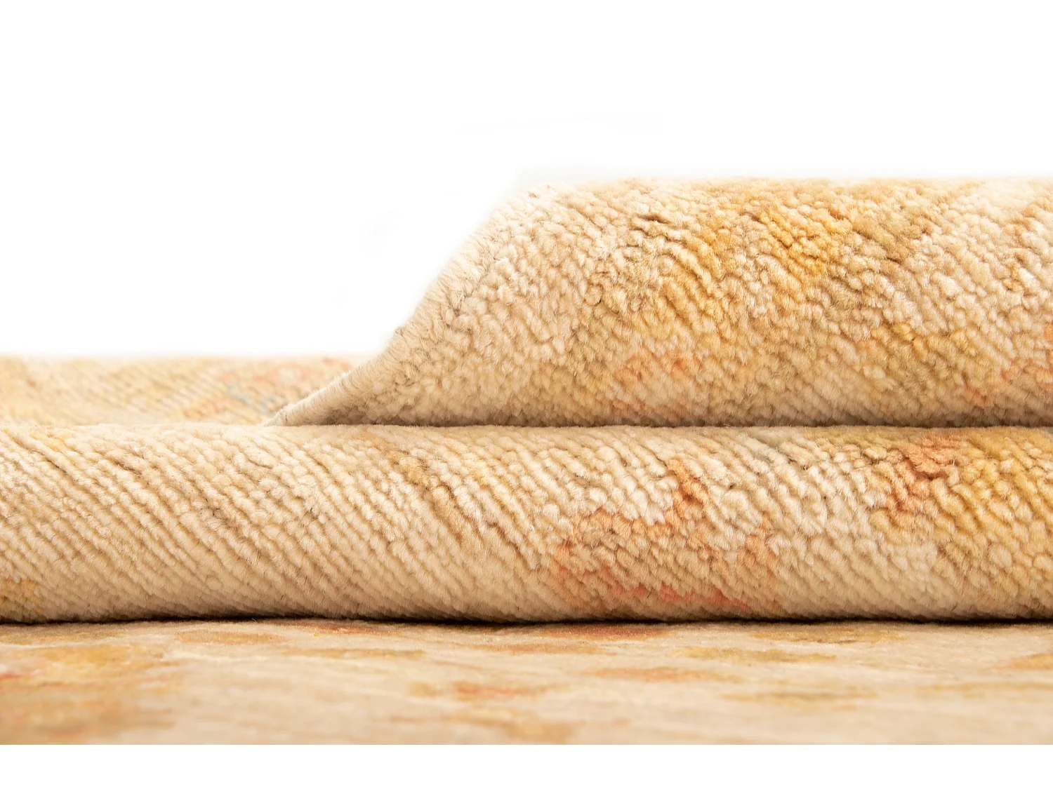 Wollteppich 158x195 Beige Kaizar