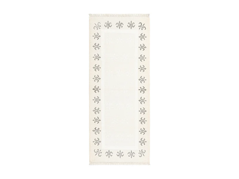 Läufer-Wollteppich 81x201 Beige Darya