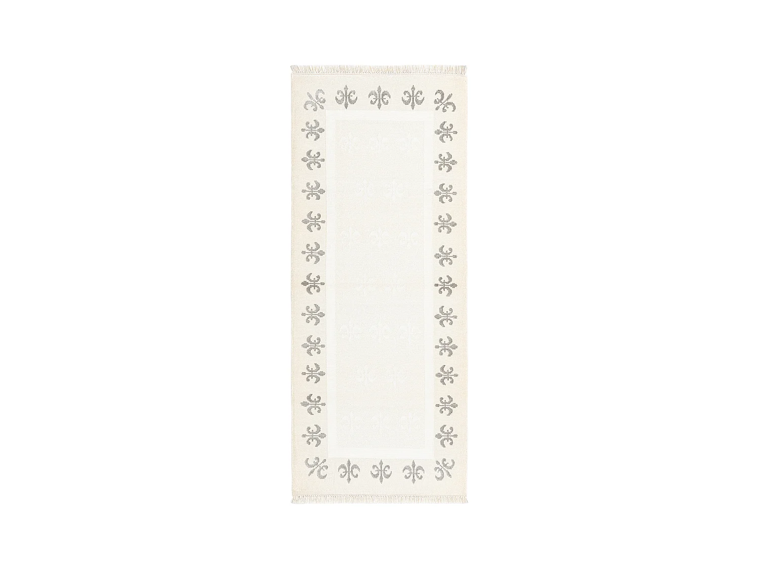 Läufer-Wollteppich 81x201 Beige Darya