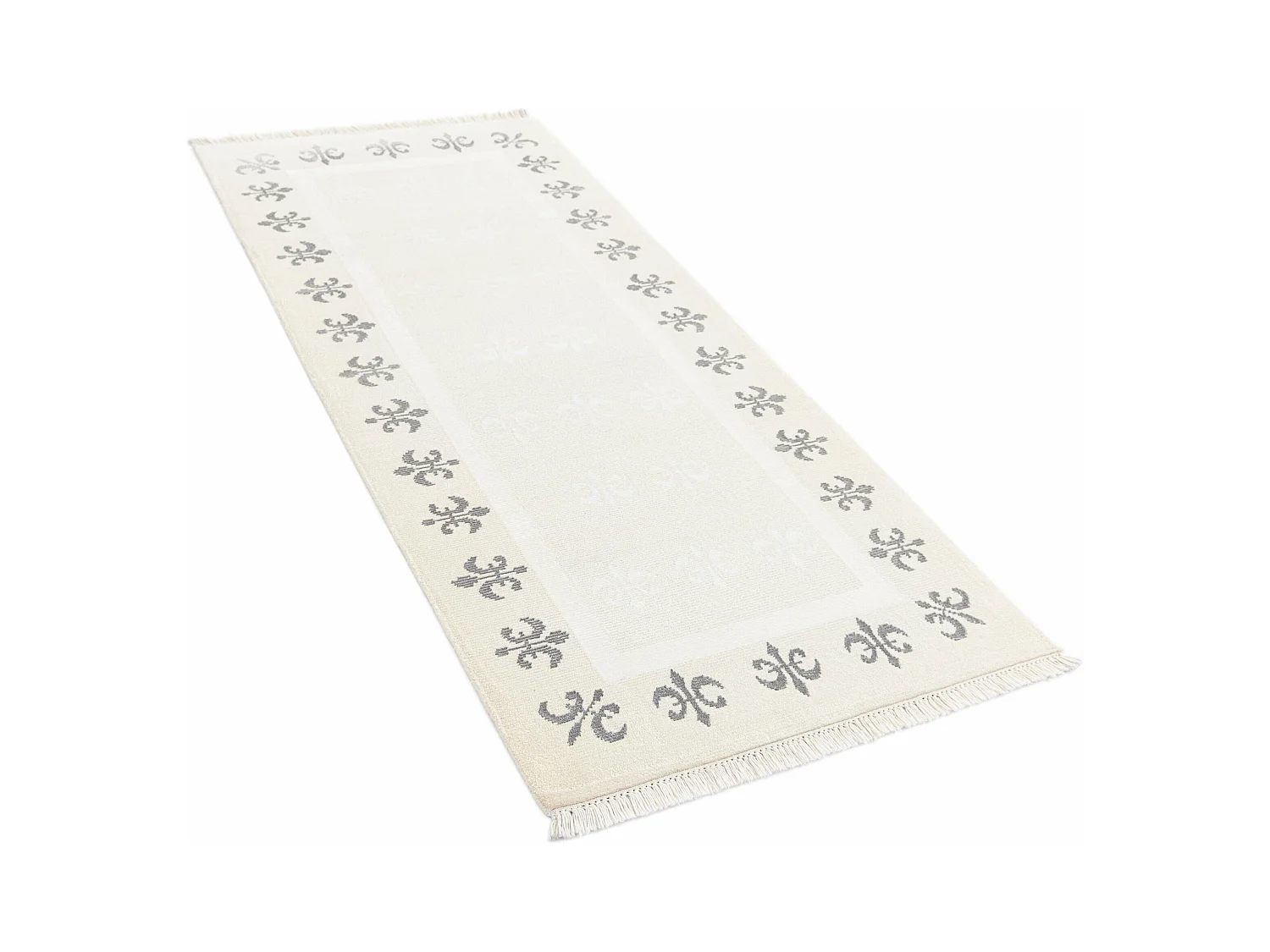 Läufer-Wollteppich 81x201 Beige Darya