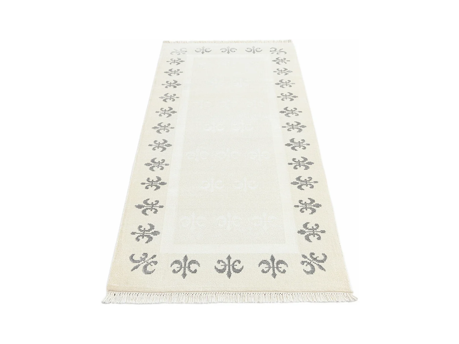 Läufer-Wollteppich 81x201 Beige Darya