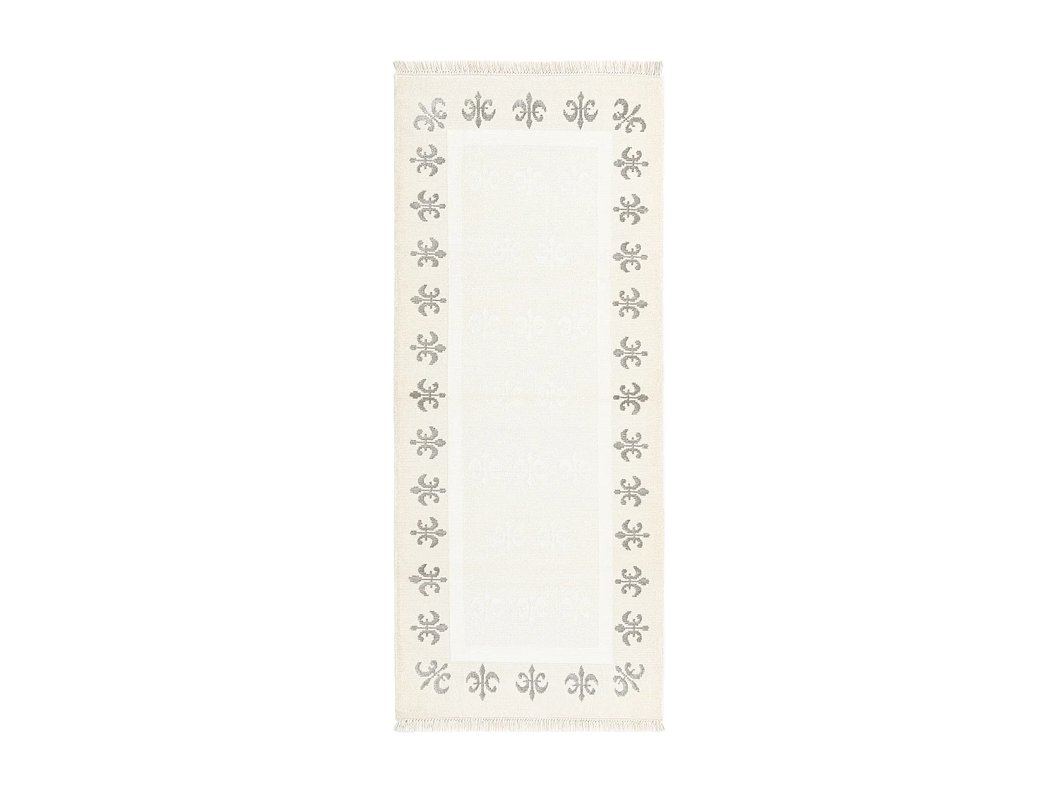 Tapis de couloir en laine 81x201 beige Darya