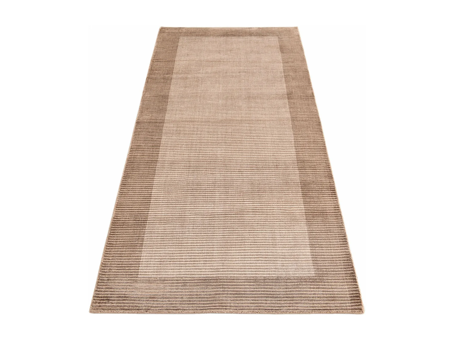 Tapis de couloir en laine 81x203 brun Darya