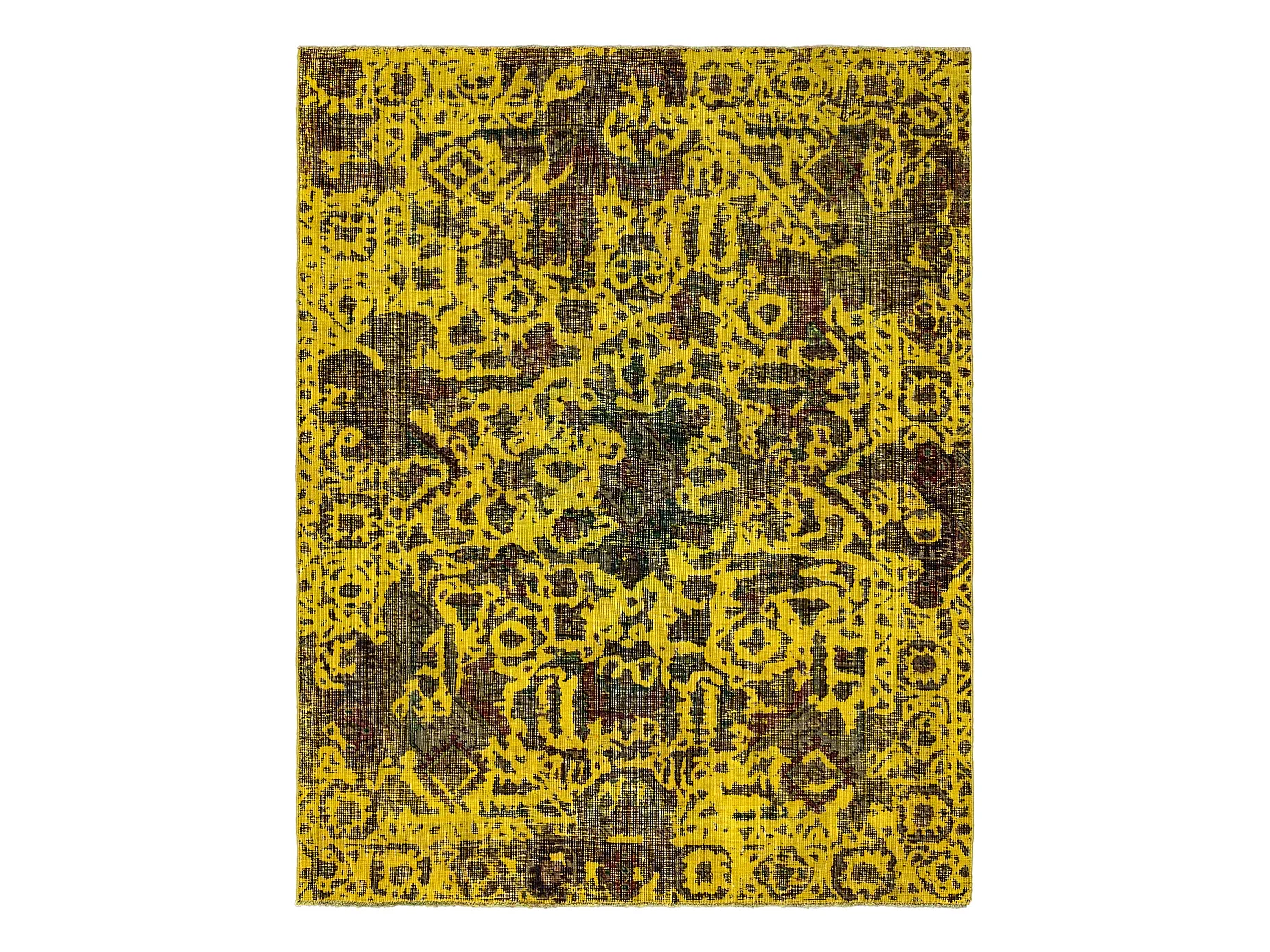 Tapis de laine 137x176 jaune Vintage Royal