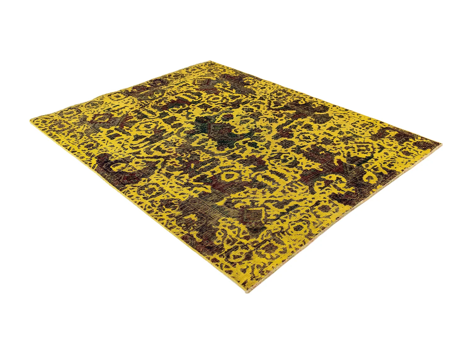 Tapis de laine 137x176 jaune Vintage Royal