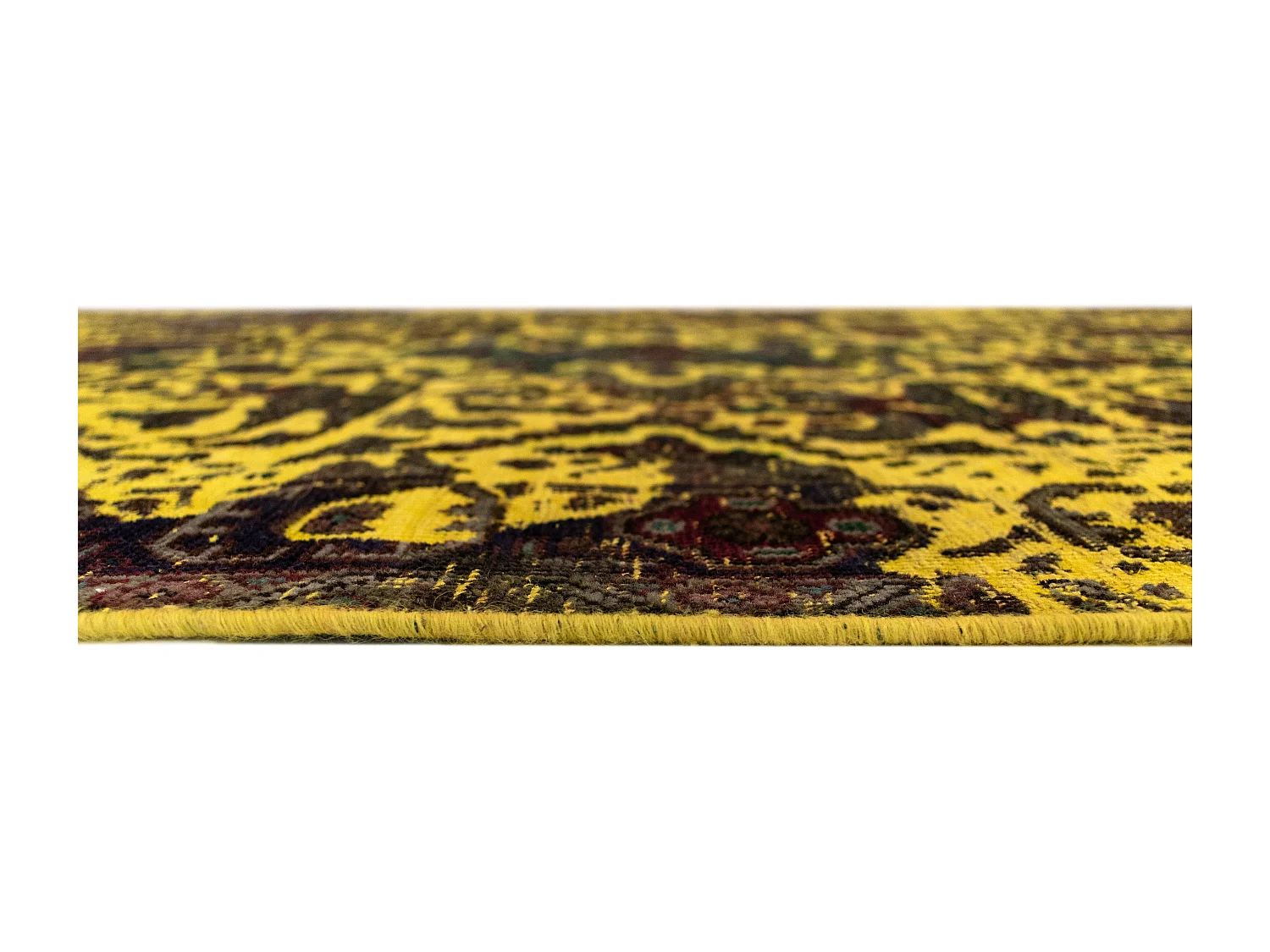 Tapis de laine 137x176 jaune Vintage Royal